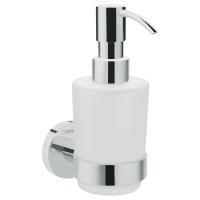 Диспенсер для рідкого мила Hansgrohe Logis Universal 200 мл, скло матове/хром (41714000) - Теплоцентр