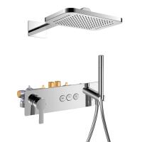 Душовий набір Imprese Smart Click зі змішувачем прихованого монтажу, ручний душ-стік, хром (ZMK101901204) - Теплоцентр