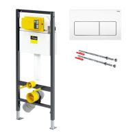 Інсталяція для унітаза Viega Prevista Dry 3 в 1, клавіша Prevista Visign for Life 5, біла (771973+678630+773731) - Теплоцентр