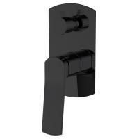 Змішувач для ванни Volle Solo de la noche одноважільний, прихований монтаж, чорний (1510.031404) - Теплоцентр