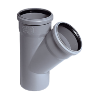 Трійник 110x75x45 Каналізація Valrom - Теплоцентр