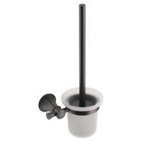 Щітка для унітаза Imprese Podzima Zrala скло матове/тосканська бронза (ZMK02170826) - Теплоцентр