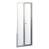 Душові двері Eger Bifold в нішу, 90x195 см, складні, прозоре скло 5 мм, хром (599-163-90(h)) - Теплоцентр