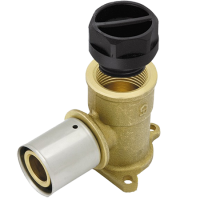 Відвід мет KAN прес фіксуючий  з заглушкою РВ 16 х 2 // G 1/2" (К-905022) 5/50 - Теплоцентр