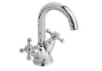 Змішувач для умивальника Vitra Assos двовентильний, хром (A41230) - Теплоцентр