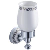 Стакан Kraus Apollo з настінним тримачем, білий/хром (KEA-16504CH) - Теплоцентр