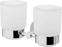 Склянка для зубних щіток AM.PM Bliss подвійна, скло матове/хром (А55343400) - Теплоцентр