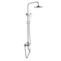 Душова система Rozzy Jenori Velum: змішувач для ванни, верхній та ручний душ, хром (RSZ082-3) - Теплоцентр