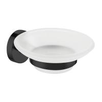 Мильниця Volle Ronda настінна, скло матове/чорний матовий (2535.210104) - Теплоцентр