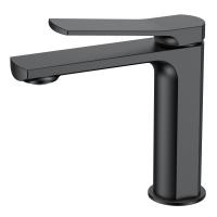 Змішувач для умивальника Volle Solo de la noche одноважільний, чорний (1510.011104) - Теплоцентр