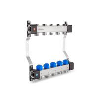 Розподілювач KAN InoxFlow UVS з вентилями для сервоприводів і регулюючими вентилями, 3 виходи (1316160034) - Теплоцентр