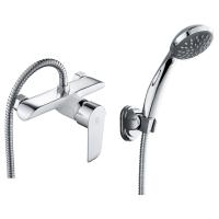 Змішувач для душу Rozzy Jenori Fly одноважільний, з душовою лійкою, хром/білий (RBZ084-5W) - Теплоцентр