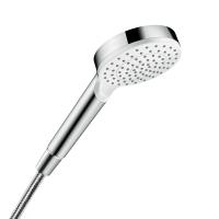 Душова лійка Hansgrohe Crometta 100 мм, 1 режим, білий/хром (26331400) - Теплоцентр