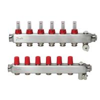 Колектор Danfoss SSM-F на 6  контурів з водоміром (088U0756) - Теплоцентр