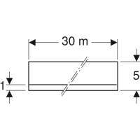 Звукоізоляційна клейка стрічка Geberit GIS, 30 м (461.036.00.1) - Теплоцентр