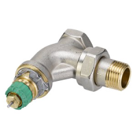 Клапан радіаторний Danfoss RA-DV динамічний, DN15 F кутовий (013G7713) - Теплоцентр