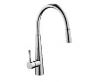 Змішувач для кухні Koller Pooll Design Plus одноважільний, висувний вилив, хром (DS 0600) - Теплоцентр