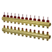 Колектор Danfoss FHF-F на 12  контурів з водоміром (088U0532) Колектор Danfoss FHF-F на 12  контурів з водоміром (088U0532) - Теплоцентр