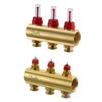 Колектор з витратомірами Danfoss FHF-3F 1