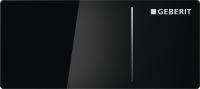Змивна клавіша Geberit Sigma70, дистанційна, для бачків Sigma 12 см, скло чорне (115.630.SJ.1) - Теплоцентр