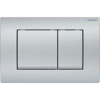 Змивна клавіша Geberit Delta30, для подвійного змиву, матовий хром (115.137.46.1) - Теплоцентр