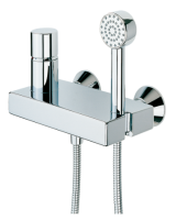 Змішувач для душу Oras Alessi одноважільний, з душовою лійкою, хром (170138) - Теплоцентр