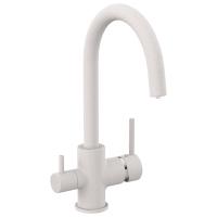 Змішувач для кухні Imprese Daicy-U з підключенням питної води, двоважільний, пісочний (55009-UG) - Теплоцентр