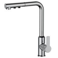 Змішувач для кухні Volle Bravo M одноважільний, з висувною лійкою, хром (1550.110201) - Теплоцентр