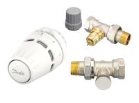 Комплект термостатичний Danfoss Regus RA + RA-FN + RLV-S DN15 прямий, з ущільненням (015G5302) - Теплоцентр