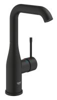 Змішувач для раковини Grohe Essence, одноважільний, L-Size, чорний матовий (24177KF1) - Теплоцентр