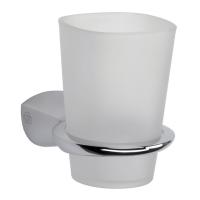 Склянка для зубних щіток VitrA Assos настінна, скло матове/хром (A44176EXP) - Теплоцентр