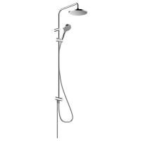 Душова система Hansgrohe Vernis Blend Showerpipe 200 Reno, 1 режим, штанга, шланг 160 см, хром (26272000) - Теплоцентр