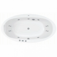 Ванна гідромасажна Pool Spa Aura Ekonomi 2 190x100 см, овальна, окрема (PHR7810SO2C0000) - Теплоцентр