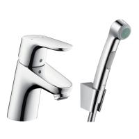 Змішувач для умивальника Hansgrohe Focus E2 з гігієнічним душем, хром (31926000) - Теплоцентр