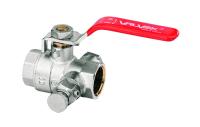 Кран кульовий зі спускним клапаном Valvex Onyx 3/4" ВВ (1453650) - Теплоцентр