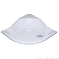 Душовий піддон Ravak Tosca 90 LA півкруглий, 90x90x23,5 см, з сидінням, білий - Теплоцентр