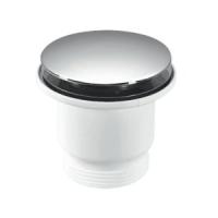 Донний клапан McAlpine для кухонної мийки, 1 1/2"х70 мм "click-clack", хром (CWS70-CB) - Теплоцентр