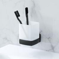 Склянка для зубних щіток AM.PM Gem скло матове/чорна матова (A9034322) - Теплоцентр