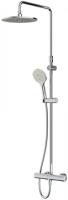 Душова система AM.PM Like з термостатом: верхній душ 250 мм, ручний душ 110 мм, шланг 175 см, хром (F0780400) - Теплоцентр