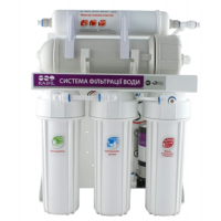 Система зворотного осмосу Raifil 800G з насосом, на станині, з краном, без манометра (RAIFIL-800G-10"Slim w/o m) - Теплоцентр