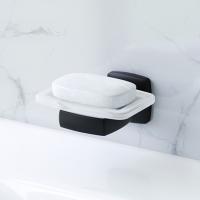 Мильниця AM.PM Gem настінна, скло матове/чорний матовий (A9034222) - Теплоцентр