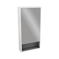 Шкафчик з дзеркалом EGO/OVUM 80х80х13.5 см, білий глянець