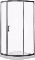 Душова кабіна AM.PM Bliss Solo Slide кутова, півкругла, 90x90 см, без піддона, матове/сатин (W56G-315-090CM) - Теплоцентр