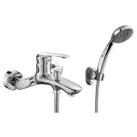 Змішувач для ванни Rozzy Jenori Jet одноважільний, з душовою лійкою, хром (RBZ084-3) - Теплоцентр