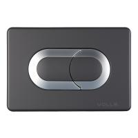 Клавіша змивна Volle Ego Neo для інсталяції, чорна, soft-touch (221133) - Теплоцентр