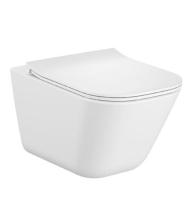 Унітаз підвісний Roca Gap Rimless безобідковий, із сидінням Ultraslim з мікроліфтом (A34H472000) - Теплоцентр