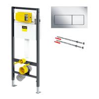 Інсталяція для унітаза Viega Prevista Dry 3 в 1, клавіша Prevista Visign for Life 5, хром (771973+678630+773717) - Теплоцентр