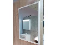 Дзеркало Fancy Marble квадратне, 70x70 см, біла рама (7070MW) - Теплоцентр