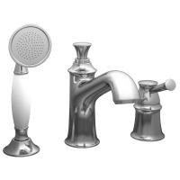 Змішувач для ванни Imprese Podzima Ledove врізний (на 3 отвори), з душовою лійкою, хром (ZMK01170105) - Теплоцентр