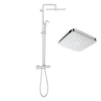 Душова система з термостатом Grohe Tempesta Cosmopolitan System 250 Cube, хром (26689000) - Теплоцентр